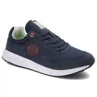 Sneakersy męskie - Granatowe Sneakersy Cross Jeans Wygodne Buty Męskie - miniaturka - grafika 1