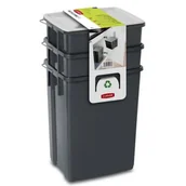 Kosze na śmieci - Curver Kosze do segregacji śmieci 2 x 10 L + 6 L 245948 - miniaturka - grafika 1