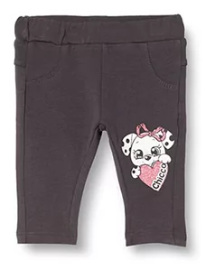chicco Ciemnoszare legginsy dla dziewczynki, 9-12 miesięcy - Legginsy - miniaturka - grafika 1