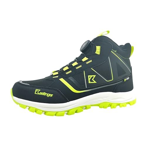 Kastinger WENGER MID XT KTX Buty trekkingowe, Jet Black/Lime, rozmiar 33 EU, Jet Black Lime, 33 EU