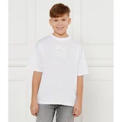 Koszulki dla chłopców - HUGO KIDS T-shirt | Regular Fit - miniaturka - grafika 1