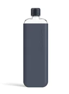 Shakery i bidony sportowe - Wielorazowa butelka na wodę Memobottle Original Slim 450 ml - midnight blue - miniaturka - grafika 1