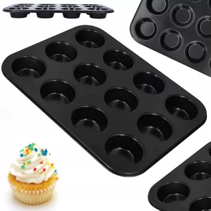 Forma blacha do muffinek pieczenia babeczek 12 szt - Formy do ciast - miniaturka - grafika 1