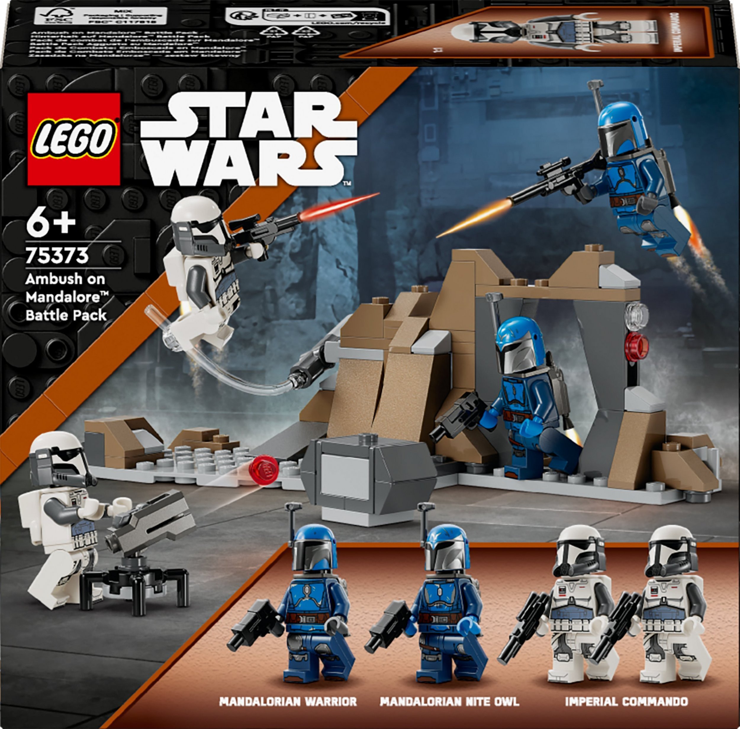LEGO Star Wars Zasadzka na Mandalorze™ — zestaw bitewny 4 szt. 75373