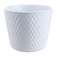 Donice - Osłonka ceramiczna Harlekin biała 14 cm Cermax - miniaturka - grafika 1