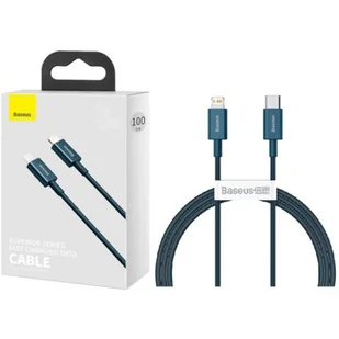 Baseus Superior kabel USB Typ C - Lightning do szybkiego ładowania Power Delivery 20 W 1 m niebieski CATLYS-A03 - Kable USB - miniaturka - grafika 1