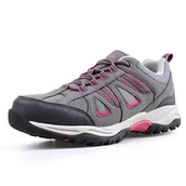 Buty trekkingowe damskie - riemot Damskie buty trekkingowe Trailstone Lite Hiking Low, szaro-czerwony, 39 EU - miniaturka - grafika 1