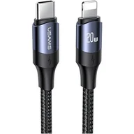 Kable USB - USAMS Kabel U71 USB-C na Lightning 1,2m 20W PD Fast Charge czarny/black SJ521USB01 (US-SJ521) - miniaturka - grafika 1