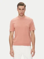 Koszulki męskie - Calvin Klein T-Shirt Supima LV04LC333G Koralowy Regular Fit - miniaturka - grafika 1