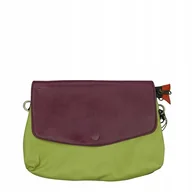 Torebki damskie - Torebka listonoszka damska skórzana dwustronna odwracalna klapka OLIVKA - miniaturka - grafika 1