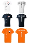 Koszulki sportowe męskie - Koszulka HOLANDIA EDWIN VAN DER SAR 1 jr - miniaturka - grafika 1