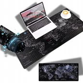 Podkładki pod mysz - PODKŁADKA POD KLAWIATURĘ XXL GAMINGOWA MATA 80X30 MAPA ŚWIATA NA BIURKO - miniaturka - grafika 1