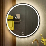 Lustra - LUSTRO OKRĄGŁE LED 60 cm Z PODŚWIETLENIEM do łazienki toaletki PREMIUM - miniaturka - grafika 1