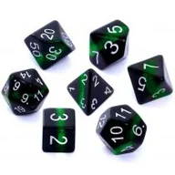 Akcesoria do gier planszowych - Rebel Komplet kości RPG Minerały Szmaragd - miniaturka - grafika 1