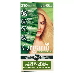 Joanna Naturia Vegan Pielęgnująca Farba do włosów nr 310 Słoneczny 1op - Farby do włosów i szampony koloryzujące - miniaturka - grafika 1
