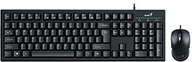 Klawiatury - Genius KM-100SE COPILOT, sada klávesnice s optickou myší, CZ/SK, drátová (USB), černá - miniaturka - grafika 1
