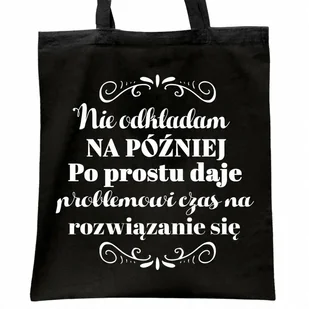 Torba bawełniana czarna na zakupy Dzień Kobiet Dla Kobiety Prezent - Torby i wózki na zakupy Torba bawełniana czarna na zakupy Dzień Kobiet Dla Kobiety Prezent - Torby i wózki na zakupy - miniaturka - grafika 1