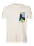 Koszulki męskie - Tom Tailor Denim - T-shirt męski, biały - miniaturka - grafika 1