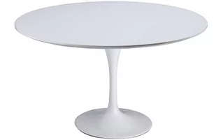 King Home Stół TULIP PREMIUM 120 biały - włókno szklane, metal GT-09R.120 - Stoły - miniaturka - grafika 1