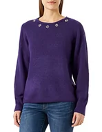 Swetry damskie - ICHI IHMACON LS5 sweter damski, 1937501/Violet Indigo Melange, L - miniaturka - grafika 1