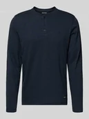 Koszulki męskie - Bluzka z długim rękawem i krótką listwą guzikową model ‘BRAT’ - miniaturka - grafika 1