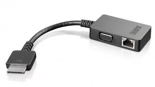 Lenovo Stacja/replikator RJ-45 D-Sub VGA Czarny FRU03X7014 FRU03X7014 - Adaptery i przejściówki - miniaturka - grafika 1