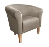 Fotele - ATOS Fotel Milo MG09 nogi 20 buk szary beż - miniaturka - grafika 1