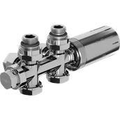 Zawory i kraniki - Mexen G05 zestaw termostatyczny kątowy/prosty, Duplex, DN50, chrom - W908-958-01 - miniaturka - grafika 1