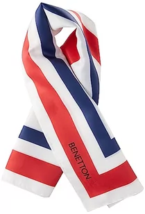 United Colors of Benetton Szalik (Paczka 2) Damski, Biały Czerwony 901, ST - Apaszki i szaliki damskie - miniaturka - grafika 1