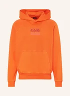 Bluzy męskie - Napapijri Bluza Z Kapturem B-Cortona orange - NAPAPIJRI - miniaturka - grafika 1