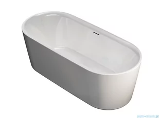 Riho Modesty owalna wanna wolnostojąca Riho Fall napełnianie przez przelew 170x76cm B090005005 - Wanny z hydromasażem - miniaturka - grafika 1
