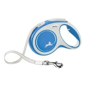Smycze dla psów - FLEXI New Comfort, taśma 3m, rozm. XS do 12kg, niebieska - miniaturka - grafika 1