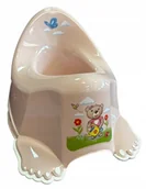 Nocniki - TEGA BABY Nocnik antypoślizgowy MISIA Z KONEWKĄ jasny różowy - miniaturka - grafika 1