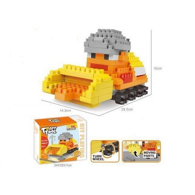 KLOCKI KONSTRUKCYJNE POJAZD BUDOWLANY – 148 ELEMENTÓW