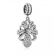 Charmsy - Murrano Charms Koralik Srebrny WYTWORNA KOKARDA SR-212 - miniaturka - grafika 1