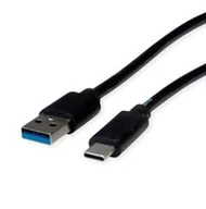 Kable USB - ROLINE RM Kabel USB 3.2 Gen 1, A-C, M/M, czarny, 1 m - miniaturka - grafika 1