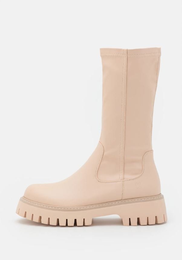 KOI FOOTWEAR KOZAKI DAMSKIE BEŻOWE ZA KOSTKĘ KLASYCZNE 40 14CA
