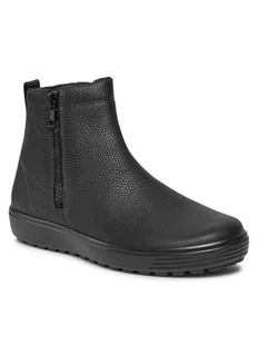 ECCO Sztyblety Soft 7 Tred 45031401001 Czarny - Sztyblety męskie - miniaturka - grafika 1