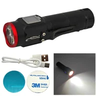 Latarki - Latarka 3x LED z magnesem, 900lm, USB C, 5 trybów pracy - miniaturka - grafika 1