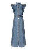 Sukienki - YAS Sukienka jeansowa Cawi 26037659 Niebieski Regular Fit - miniaturka - grafika 1