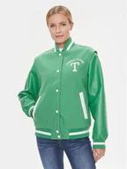 Kurtki damskie - Tommy Jeans Kurtka bomber Letterman DW0DW15958 Zielony Regular Fit - miniaturka - grafika 1