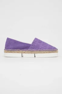 Love Moschino espadryle Scarpad Espam 35 kolor fioletowy na platformie JA10313G1G - Espadryle damskie - miniaturka - grafika 1