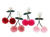 Breloczki dla dzieci - Brelok wisienki pluszowe MIX - ADAR - miniaturka - grafika 1