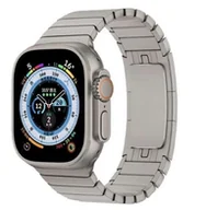 Akcesoria do smartwatchy - OPASKA PASEK TITANIUM "4" Apple Watch 1/2/3/4/5/6/7/8/9/SE/Ultra/Ultra2 42/44/45/49mm tytanowa - miniaturka - grafika 1