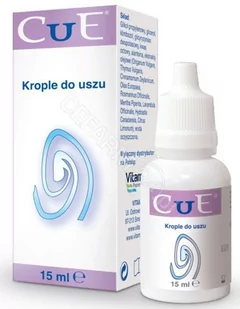 VITAMED CuE krople do uszu 15 ml | DARMOWA DOSTAWA OD 199 PLN! - Wzrok i słuch - miniaturka - grafika 1