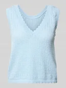 Swetry damskie - Bezrękawnik o kroju regular fit z czystej bawełny model ‘SCOUT’ - miniaturka - grafika 1