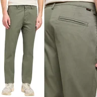 Spodnie męskie - Lee SLIM CHINO Olive Grove Chetopa Twill ZIELONE ZWĘŻANE CHINOSY W31 L30 - miniaturka - grafika 1
