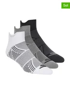Skarpetki męskie - Skechers Skarpety (3 pary) w kolorze biało-czarno-szarym - miniaturka - grafika 1