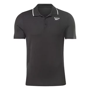 Reebok Męska koszulka polo z logo 'Identity' z lewej klatki piersiowej, zielona, S, ZIELONY, XXL - Koszulki męskie - miniaturka - grafika 1