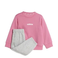 Odzież sportowa dziecięca - adidas Uniseks - niemowlęta ESSENTIALS LINEAR LOGO JOGGER, pink fusion/white, 2-3 Years - miniaturka - grafika 1